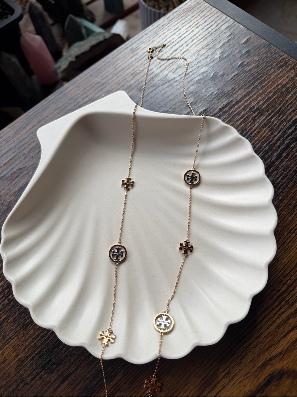 Tory Burch Gold and Silver Long Necklace - Picture 3 of 5
